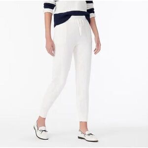 J. Crew jogger pant in cotton-cashmere cream women’s size Large